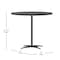 Flash Furniture Lars 36 in Round Wood Cocktail Table with 30 in and 42 in Columns, Black XA-36-COTA-BK-GG - alternate 12